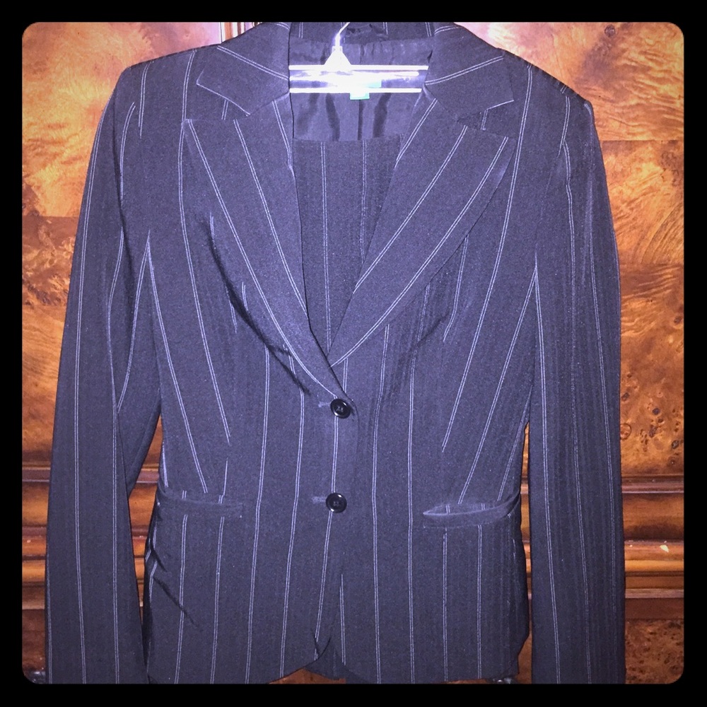 Pinstripe Business suit Benetton $22